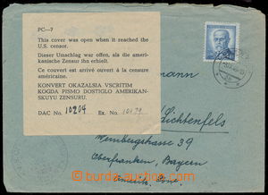 192293 - 1946 dopis do Bavorska (U.S. Zone) vyfr. zn. Pof.423, DR LIB