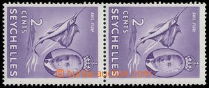 192331 - 1952 SG.158a, 2-páska Jiří VI. 2C sail fish fialová, pr