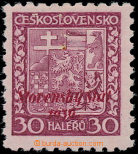 192368 - 1939 Sy.6, Znak 30h fialová, s neoficiálním červeným (!