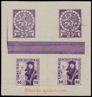 192398 -  ZT  soutisk 4ks zkusmých tisků Husita 90h a 80h + 2x 25h 