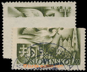 192566 - 1942 Sy.73 production flaw, Postal Congress, value 1,30 Koru