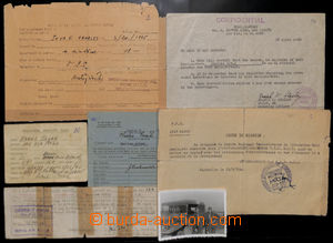 192588 - 1945 selection of documents one Czechosl. member American ar
