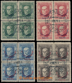 192683 - 1926 Pof.183-186, Slet 50h-300h, kompletní série ve 4-bloc