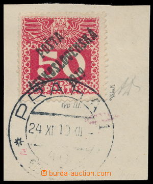 192689 - 1919 Pof.71, Large numerals 50h on cut-square with CDS PRAGU