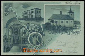 192761 - 1900 HORNÍ HYNČICA (Ober Heinzendorf) - 3-okénková kolá