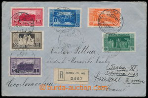 192782 - 1929 R-dopis zaslaný do ČSR, vyfr. příplatkovými zn. Mo