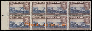 192823 - 1938-1944 SG.395, 395a, George VI. 1R, set of 2 blocks of fo