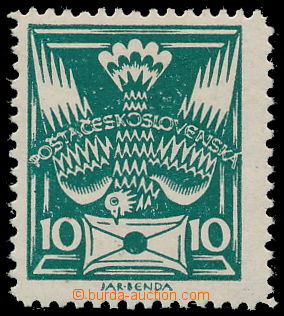 192848 -  Pof.145B, 10h green, line perforation 13¾;, light off 