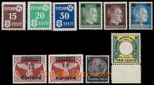 192862 - 1941-1945 ESTLAND / KURLAND  sestava 10 známek z obsazenýc