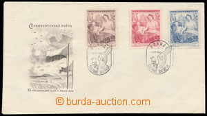 192886 - 1948 FDC 1B/48 Sokol festival, special postmark with defecti