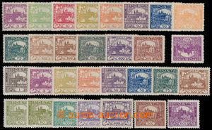 192982 -  Pof.1-26, selection of 29 stamps with unofficial perforatio