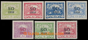 192987 -  comp. 7 pcs of unissued stamp. Hradčany : Pof.SO(3)N, SO(4