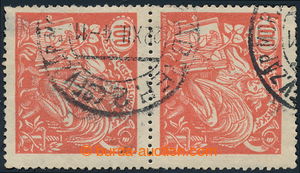 193030 -  Pof.173B ST, 100h červená, HZ 13¾ : 13½, svisl