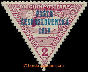 193110 -  Pof.55, Trojúhelník 2h hnědočervená, I. typ; zk. Gi
