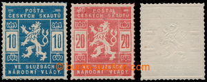193150 - 1918 Pof.SK1a, SK2a, Scout 10h light blue and 20h light red,