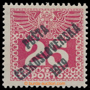 193193 -  Pof.69, Velké číslice 25h, III. typ přetisku; zk. Gi