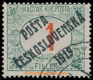 193201 -  Pof.131, Červená číslice 1f, III. typ, dobře centrovan