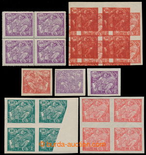 193216 -  Pof.169A, 600h světle fialová, 4-blok, ŘZ 13¾; Pof.