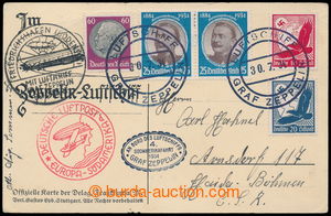 193223 - 1934 4. SÜDAMERIKAFAHRT 1934, zpáteční let, pohlednice D