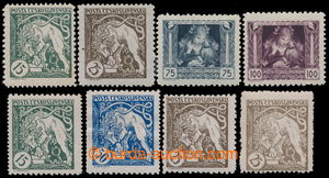 193235 -  Pof.27-31, comp. 8 pcs of with various perf, Pof.27C, 28C, 