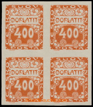 193238 - 1919 ZT  Pof.DL11, Ornament 400h ve 4-bloku, zkusmý tisk v 