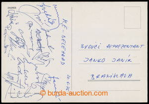 193278 - 1976 FOOTBALL / ME YUGOSLAVIA 1976 / postcard Zagreb, on rev