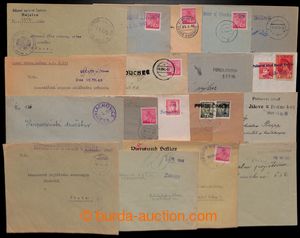 193303 - 1945-46 selection of 18 pcs of letters with various provisor