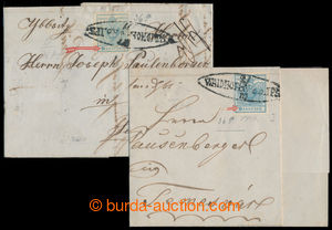 193333 - 1850 sestava 2 skládaných dopisů zaslaných do Temešvár