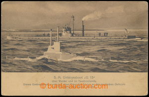 193372 - 1916 S.M.S. TEGETTHOFF  pohlednice - ponorka S.M.Unterseeboo