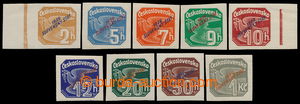 193395 - 1939 Sy.NV1-NV9 plate variety, Newspaper stamps 2h-1Kč, com