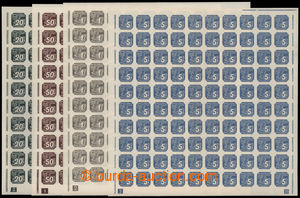 193408 - 1939 Pof.NV1-NV9, Newspaper stamps (I) 2h - 1 Koruna, comp. 