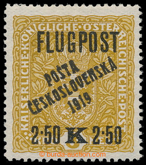 193445 -  Pof.53, Aimailr with overprint 2,50K/3K yellow, overprint t