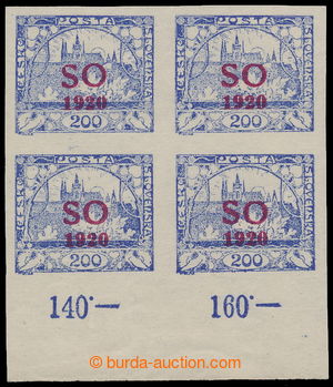 193515 -  Pof.SO19, Hradčany 200h ultramarine, carmine overprint, th