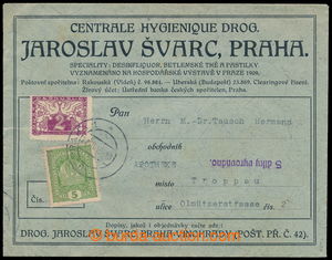 193520 - 1919 commercial envelope sent as heavier Spěšný (!) print