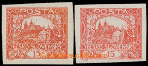 193527 -  Pof.7Nd, 15h vermilion, 2x, pos. 9 and pos. 26, both from p