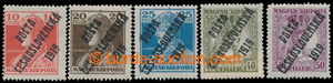 193626 -  Pof.119-123, Charles and Zita 10f-50f; complete set, highes