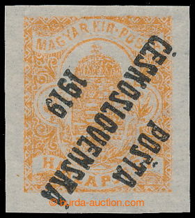193631 -  Pof.125z Pp, Newspaper stamp 2f, INVERTED overprint II. typ