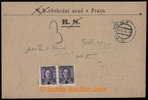 193710 - 1919 POSTAGE-DUE ISSUE court letter where fee was paid by po