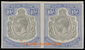 193791 - 1927 PLATE PROOF for SG.106 George V. 10Sh, IMPERFORATED pai