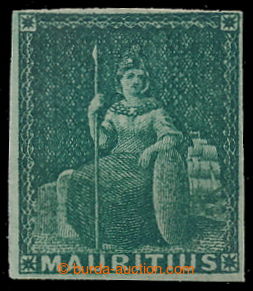 193793 - 1858 SG.27, Britannia 4P green; VF, with intact gum, certifi