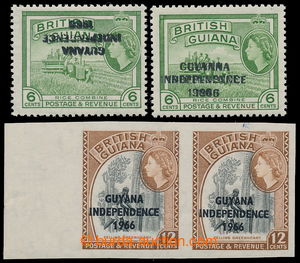 193802 - 1966 SG.424a,b; and pair 426 imperf., Elizabeth II. issue De