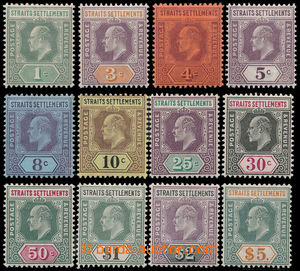 193839 - 1902 SG.110-121, Edward VII., 1C-5$; complete set, wmk CA, c