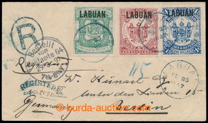 193881 - 1897 R-dopis vyfr. SG.80-82, přetiskové LABUAN 25C, 50C, 1