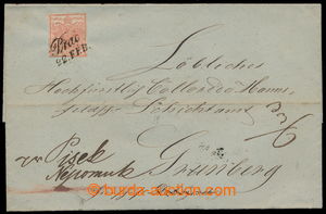 193919 - 1851 dopis z Prahy se Znak 3Kr Ia HP do Zelené Hory (Grünb