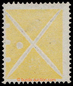 193923 - 1858 Ondřejský kříž malý z archu 2Kr, žlutý; velmi p