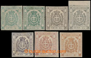 194167 - 1859 Sass.12a,b, 13, 14b, 16b, 17c, 18a, Governo Provvisorio