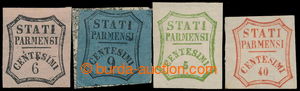 194169 - 1853-1859 Sass.Giornali 1, 2, výplatní 13, 17; STATI PARME