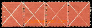 194176 - 1858 Ondřejský kříž, 4-páska červených velkých, vle