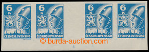 194201 -  356Mv(4) RE, 6 Koruna light blue, horiz. 4-stamp gutter wit