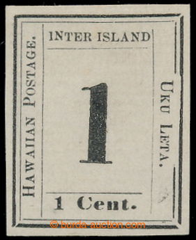 194217 - 1864 Sc.23, Mi.9Bx, Numerals 1C černá Hawaiian Postage na 